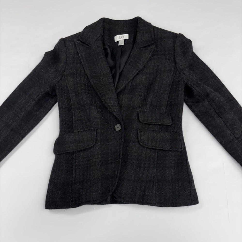 LOFT Black Tailored Single-Button Women's Blazer